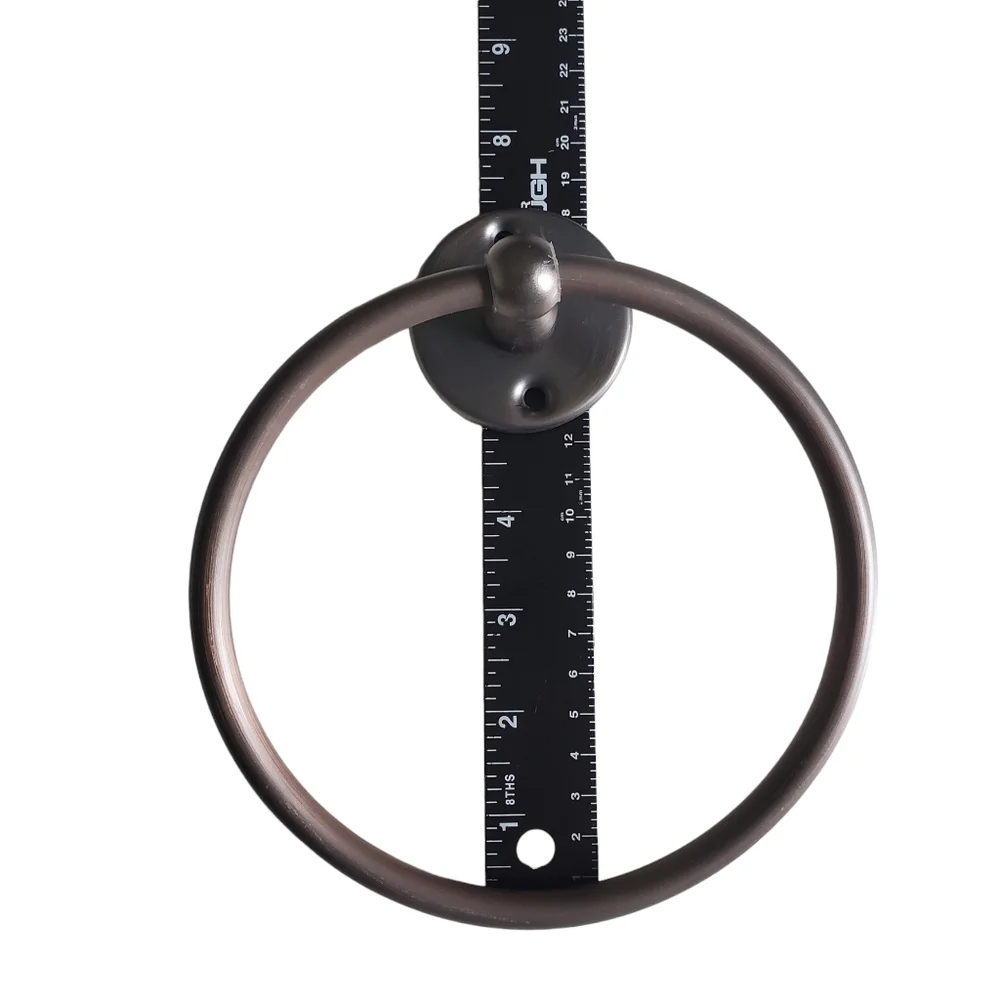 NEW Elegant Home Classic Towel Ring For Bathroom Wall Metal Oil Rubbed Bronze